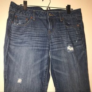 AE Favorite boyfriend distressed bootcut jeans-10